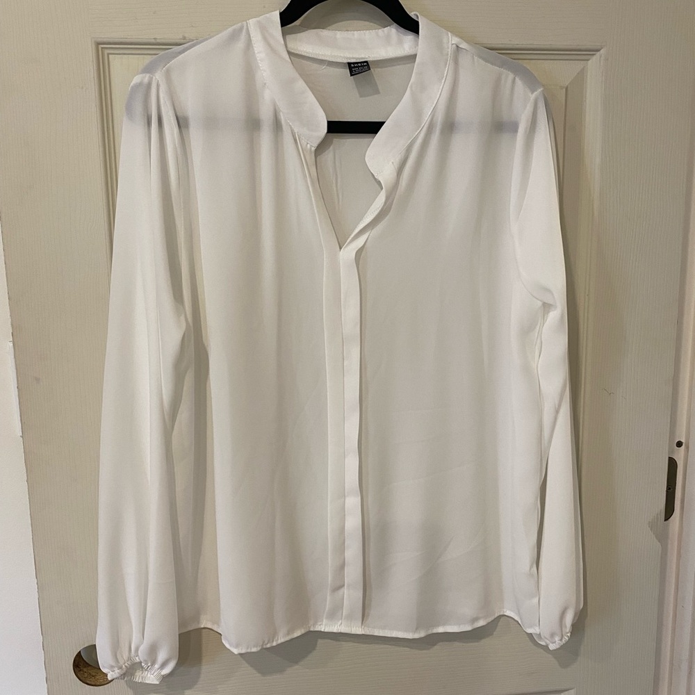 SHEIN white blouse